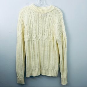 Vintage Cable Knit Acrylic Sweater